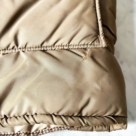 Vintage Walls Blizzard Pruf Coat Brown Faux Fur Trim Zip + Snap Front-Women's S - Picture 15 of 16